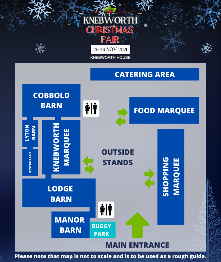 2021 Show Map Knebworth Christmas Fair