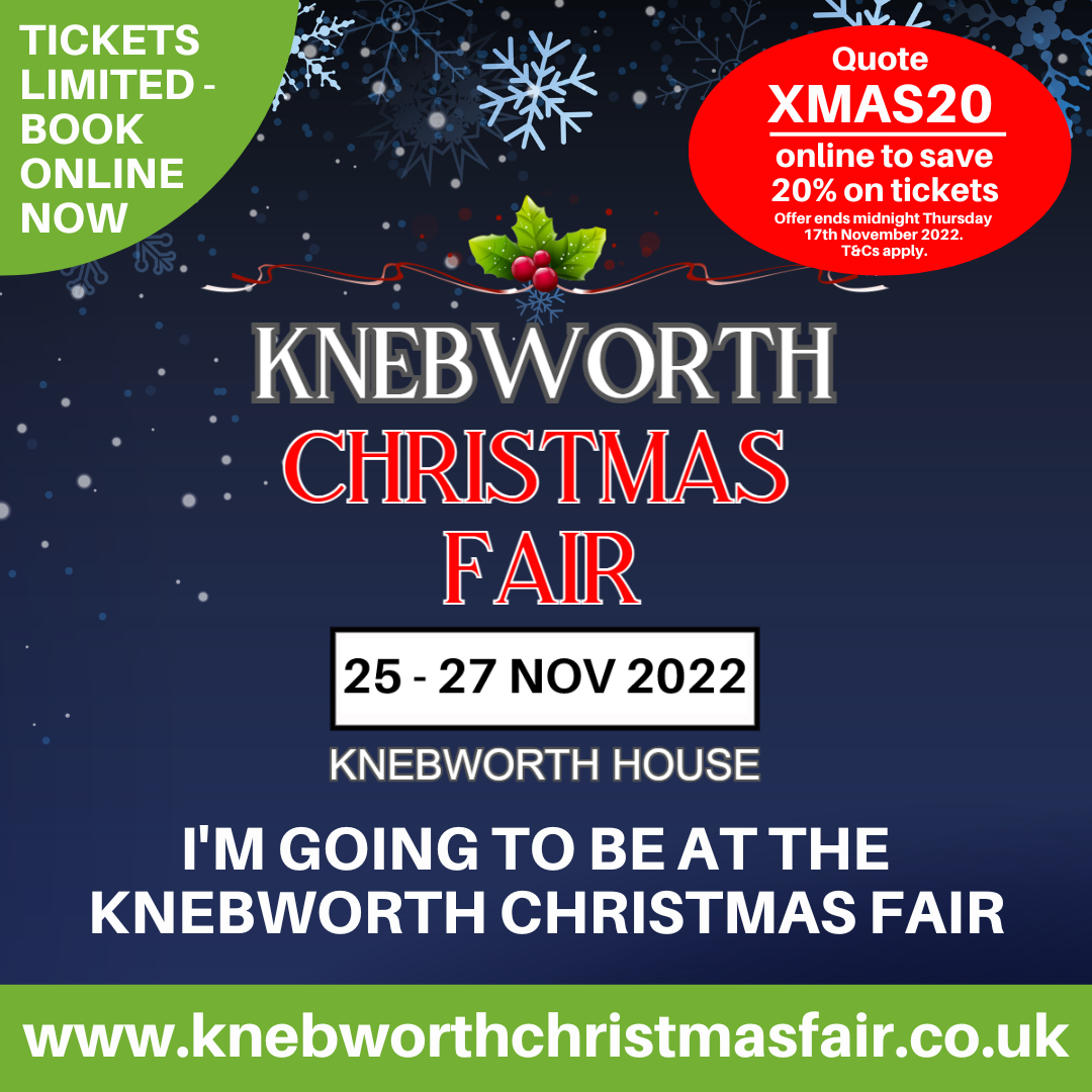 Exhibitor Artwork and Images to use on social media Knebworth Christmas Fair