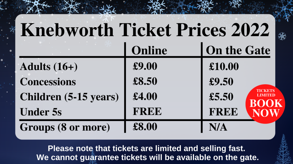 Tickets Knebworth Christmas Fair